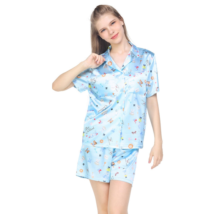 Wacoal Sleepwear ชุดนอน เสื้อแขนสั้น ขาสั้น รุ่น WN7D32 