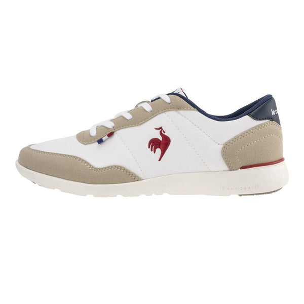 le coq sportif รองเท้าผู้หญิง รุ่น LA SEGUR III WID สีขาว (รองเท้าผ้าใบสีขาว, รองเท้าแฟชั่น, แบบผูกเชือก, Unisex)