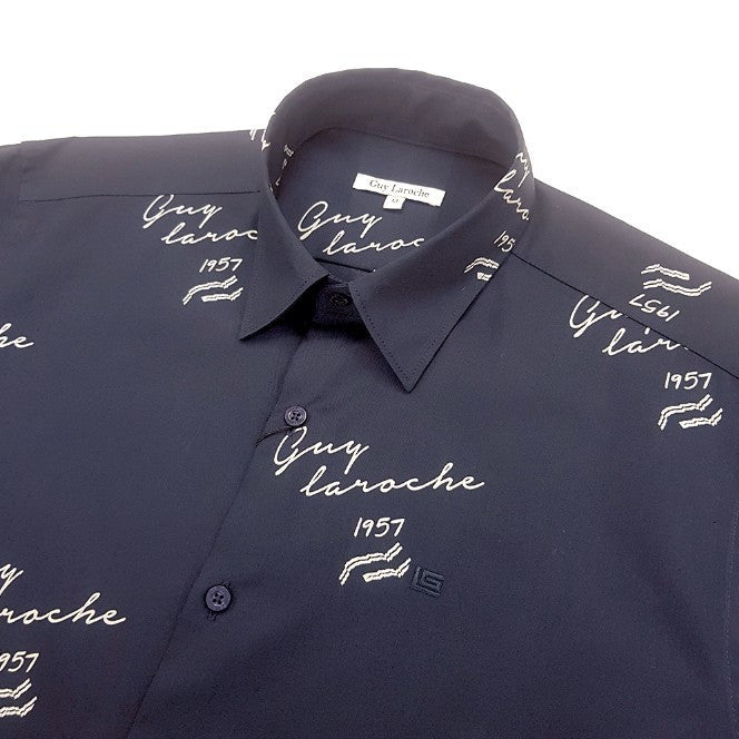 Guy Laroche เสื้อเชิ๊ตแขนสั้น รุ่น BAC5223P4NV 