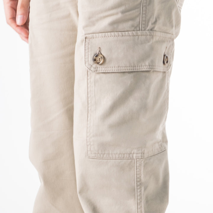 era-won กางเกงขายาว กระบอกกลาง รุ่น Cargo V2 สี Beige 