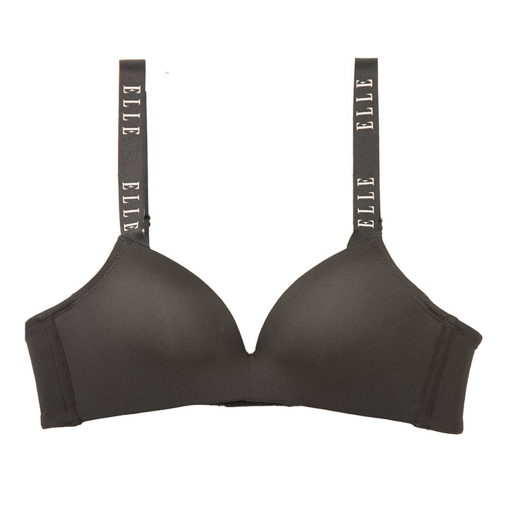 ELLE Lingerie Moulded Bra สัมผัสนุ่ม ไร้โครง ไม่กดเจ็บ มีฟองน้ำเสริม สายบ่าสุดชิคด้วย ยางทอ LOGO ELLE- รุ่น LB8766 ICCSHOPPING