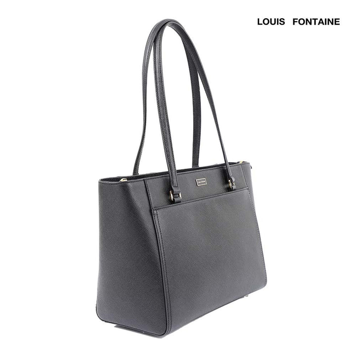Louis Fontaine กระเป๋าสะพายข้าง รุ่น Marlene - สีดำ ( LFH0204_BL ) 