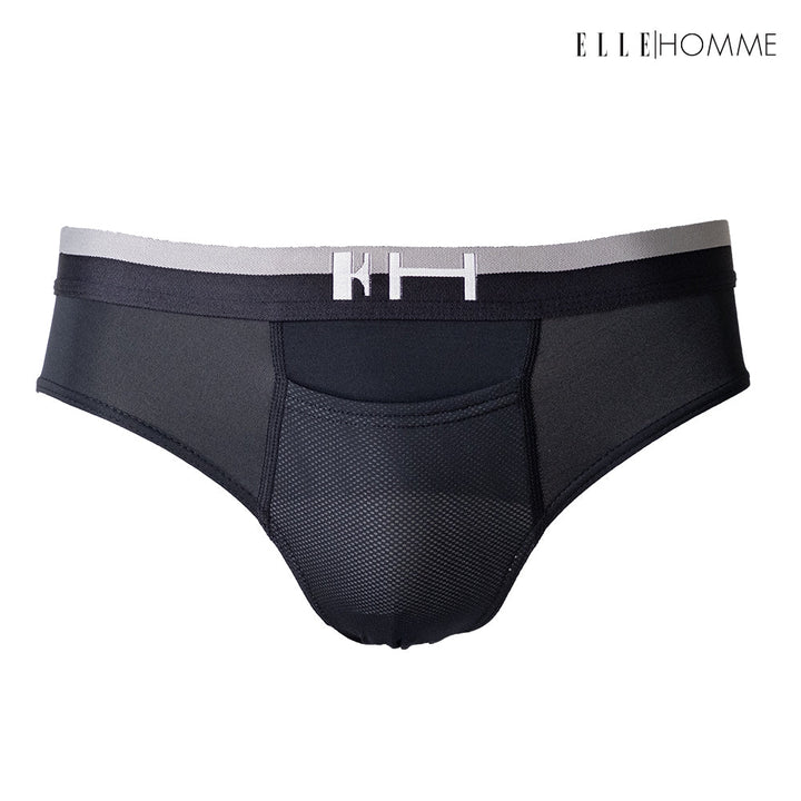 ELLE HOMME COOL COLLAGEN | แพ็ค 1 ชิ้น กางเกงในทรง BRIEF นวัตกรรมใหม่ COLLAGEN นุ่มเนียน สบายผิว | KUB8002W3 ICCSHOPPING