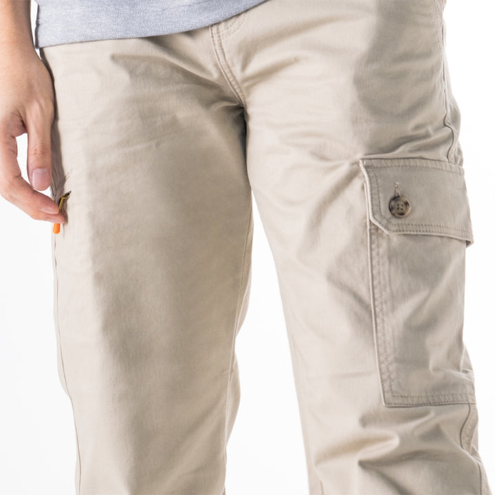 era-won กางเกงขายาว กระบอกกลาง รุ่น Cargo V2 สี Beige 