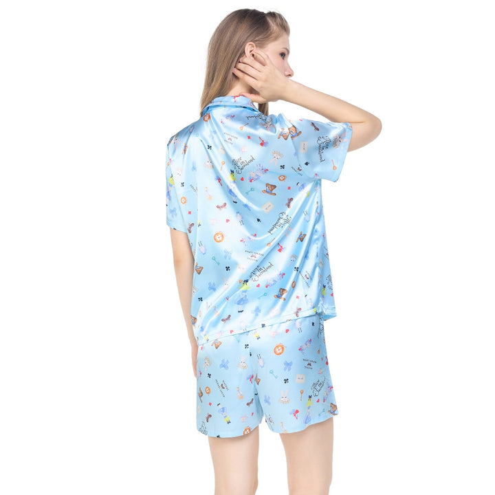 Wacoal Sleepwear ชุดนอน เสื้อแขนสั้น ขาสั้น รุ่น WN7D32 