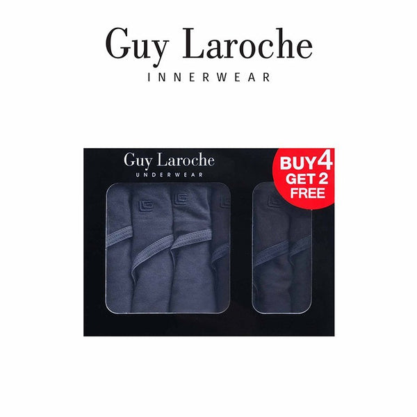Guy Laroche กางเกงในกีลาโรช PACK 6 ชิ้น Cotton spandex - สีดำและสีเทา 