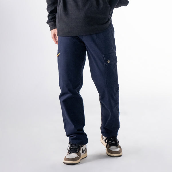 era-won กางเกงขายาว กระบอกกลาง รุ่น Cargo V2 สี Navy 