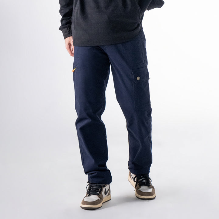 era-won กางเกงขายาว กระบอกกลาง รุ่น Cargo V2 สี Navy 