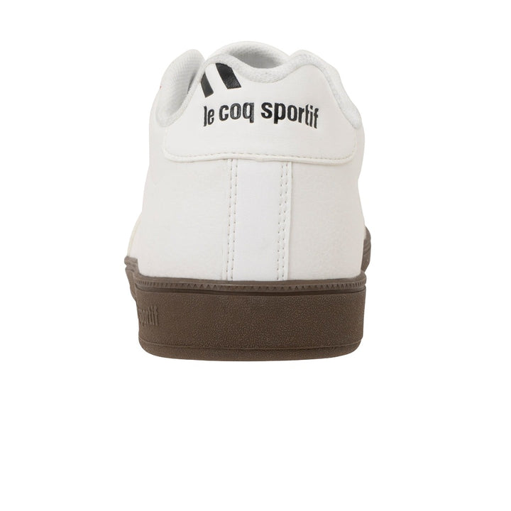le coq sportif รองเท้าชาย-หญิง รุ่น LCS GARE II สีขาว-น้ำตาล 