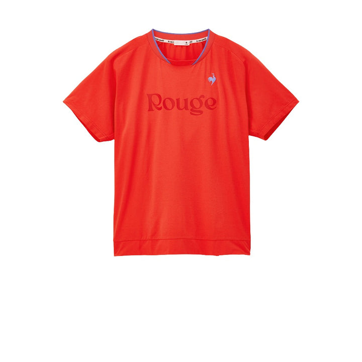 le coq sportif เสื้อฟุตบอล ผู้ชาย สีแดง (T-shirt, เสื้อยืด, เสื้อออกกำลังกาย, football, lecoq) 