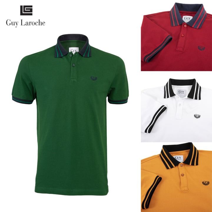 Guy Laroche เสื้อโปโล DKP6201P4 เนื้อผ้านุ่ม สวมใส่สบาย  รีดง่าย 