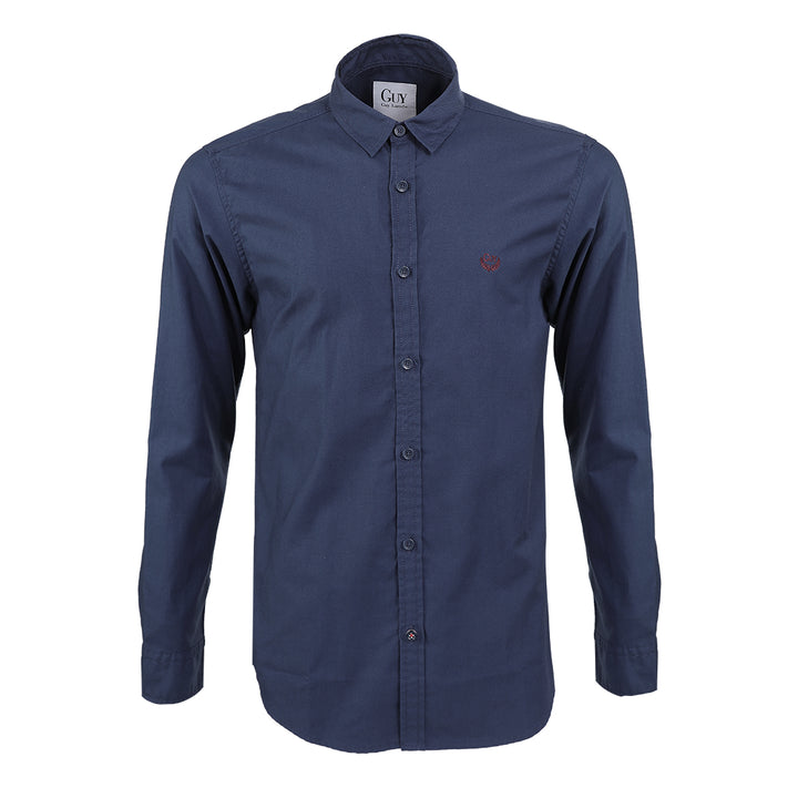 Guy Laroche เสื้อเชิ้ตคอปกสีพื้น Slim fit สวมใส่เข้ารูป 