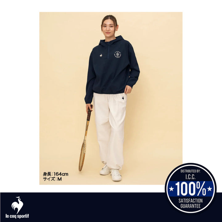le coq sportif กางเกงขายาว LCS Plume Rib Cross Pants ผู้หญิง สีขาว (กีฬา,เทนนิส,sport,lecoq) ICCSHOPPING