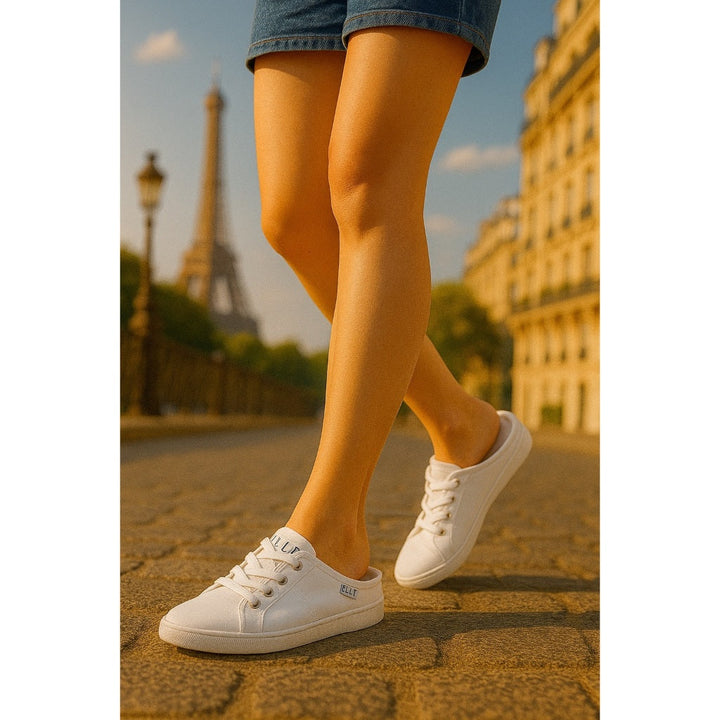 ELLE SHOES Sneaker รองเท้าผ้าใบเปิดส้น รุ่น ELNC102 ICCSHOPPING