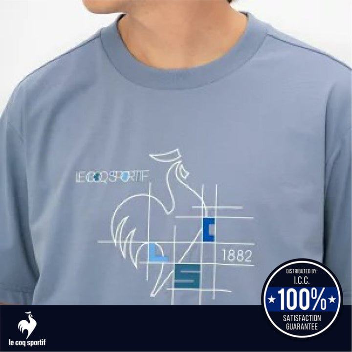 le coq sportif เสื้อยืดแขนสั้น Helanka Sunscreen NIR (ลำลอง, ออกกำลังกาย, กันแดด, แห้งเร็ว, T-shirt) Le Coq Sportif