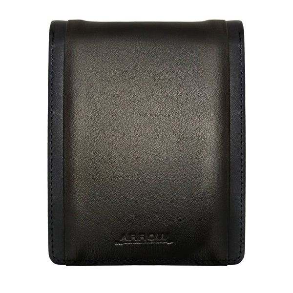 ARROW กระเป๋าสตางค์ผู้ชาย พับสั้น 6 การ์ด สีกรมท่า (หนังวัวแท้) รุ่น HOPPER (MYCW136W4BSNV6C) ICCSHOPPING