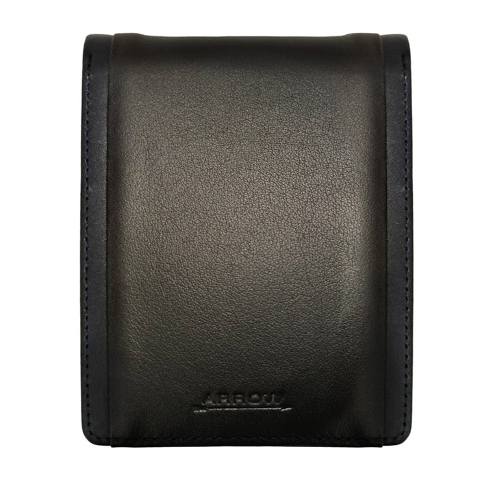 ARROW กระเป๋าสตางค์ผู้ชาย พับสั้น 6 การ์ด สีกรมท่า (หนังวัวแท้) รุ่น HOPPER (MYCW136W4BSNV6C) ICCSHOPPING