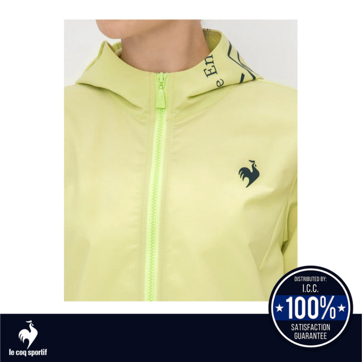 le coq sportif เสื้อแจ็คเก็ตฮู้ดผู้หญิง สีเขียว (Jacket,กันน้ำ,กันรังสียูวี(UPF50+),SOLOTEX PREMIUM) ICCSHOPPING