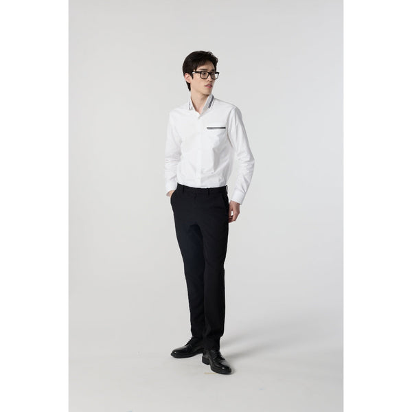 ARROW OXFOED Shirt ผ้ายืด - เสื้อเชิ้ตแขนยาว  ทรง Smart สีขาว MACM822-WH ICCSHOPPING