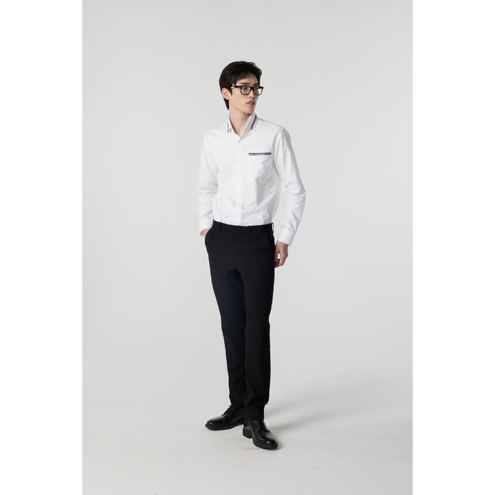 ARROW OXFOED Shirt ผ้ายืด - เสื้อเชิ้ตแขนยาว  ทรง Smart สีขาว MACM822-WH ICCSHOPPING