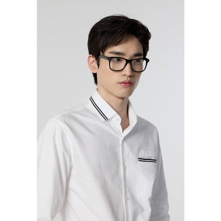 ARROW OXFOED Shirt ผ้ายืด - เสื้อเชิ้ตแขนยาว  ทรง Smart สีขาว MACM822-WH ICCSHOPPING