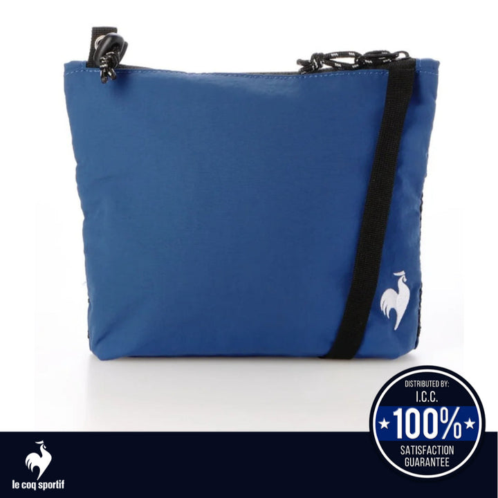 le coq sportif  กระเป๋า Crossbody bag สีดำ-ฟ้า (กระเป๋าแฟชั่น, กระเป๋าสะพายข้าง, lecoq, เลอค็อก) ICCSHOPPING