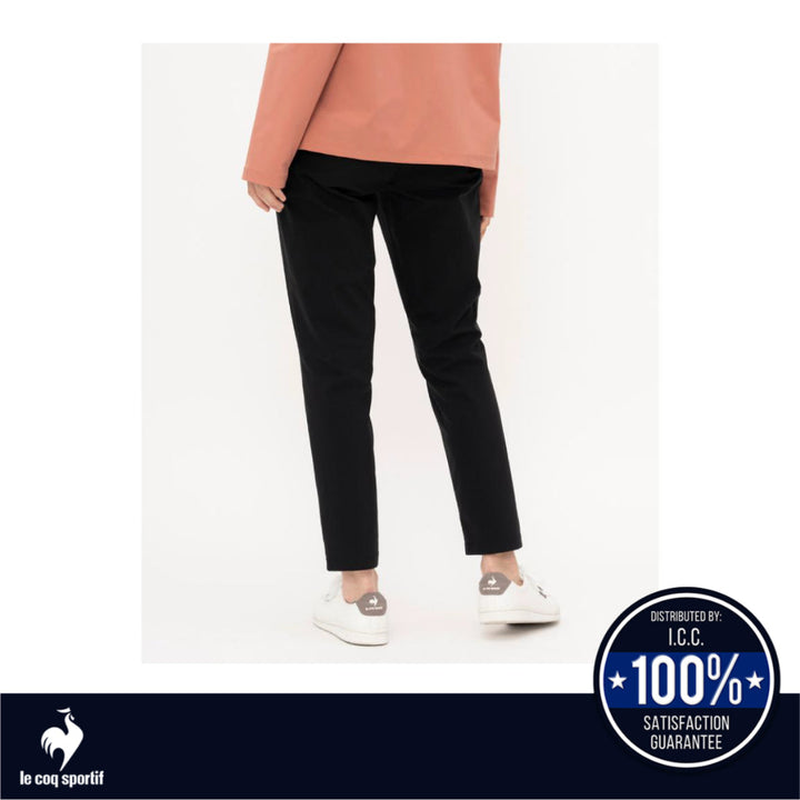 le coq sportif กางเกงขายาว SOLOTEXPREMIUM สีดำ (กางเกงขายาว,กันน้ำ,UVCUT (UPF50+),NIR,ป้องกันรอยยับ) ICCSHOPPING