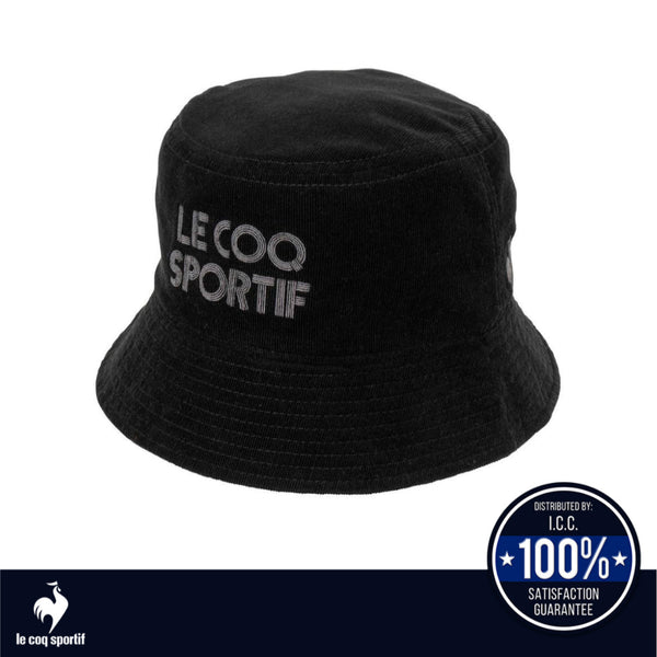 le coq sportif หมวกบัคเก็ต พับเก็บได้ สีดำ (แฟชั่น, กันแดด, bucket, lecoq, เลอค็อก, Hat) ICCSHOPPING