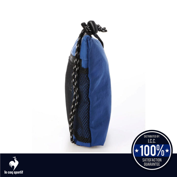 le coq sportif  กระเป๋า Crossbody bag สีดำ-ฟ้า (กระเป๋าแฟชั่น, กระเป๋าสะพายข้าง, lecoq, เลอค็อก) ICCSHOPPING