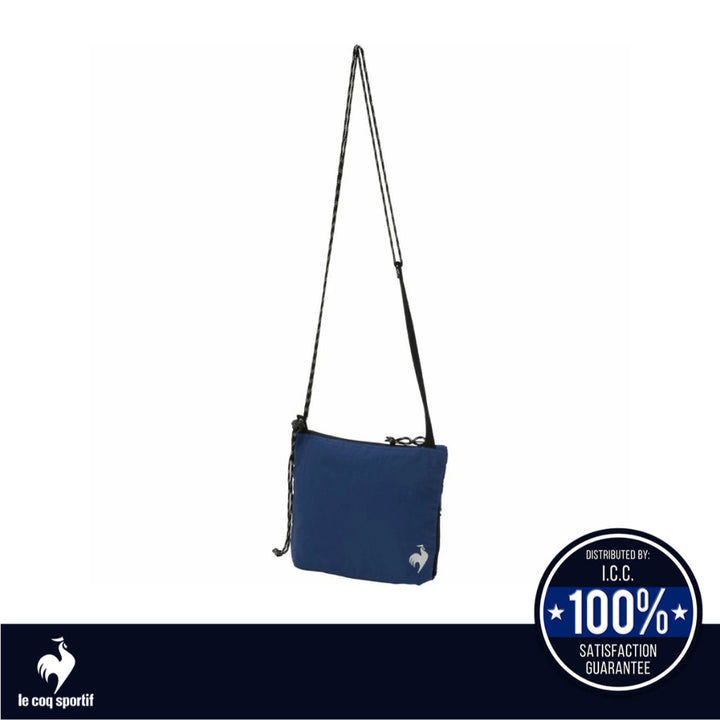 le coq sportif  กระเป๋า Crossbody bag สีดำ-ฟ้า (กระเป๋าแฟชั่น, กระเป๋าสะพายข้าง, lecoq, เลอค็อก) ICCSHOPPING