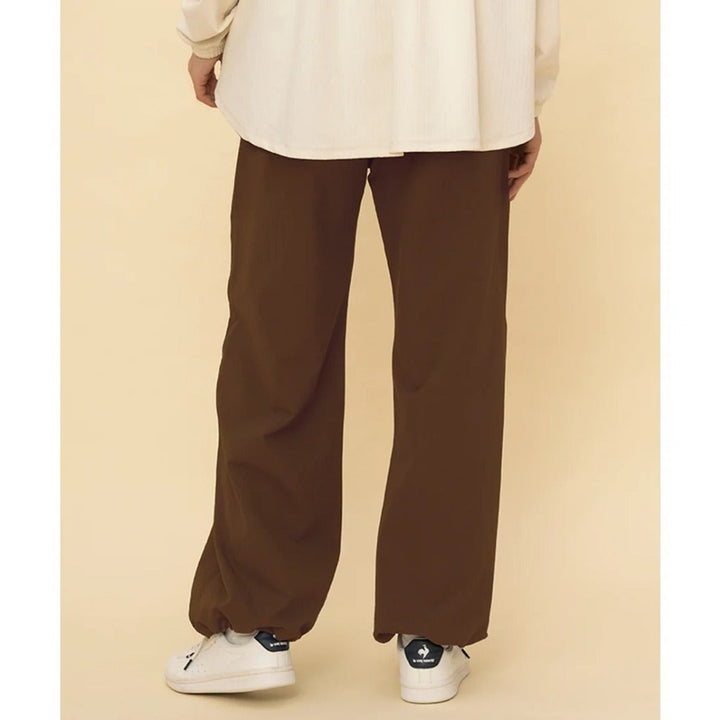 le coq sportif กางเกงขายาว LCS Plume Rib Cross Pants ผู้หญิง สีน้ำตาล (กีฬา,เทนนิส,sport, lecoq) ICCSHOPPING
