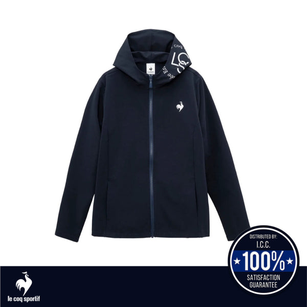 le coq sportif เสื้อแจ็คเก็ตฮู้ดผู้ชาย สีกรมท่า (Jacket,กันน้ำ,UVCUT (UPF50+),Unisex,SOLOTEXPREMIUM) ICCSHOPPING