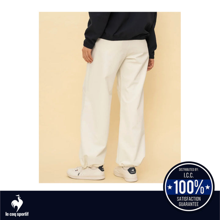 le coq sportif กางเกงขายาว LCS Plume Rib Cross Pants ผู้หญิง สีขาว (กีฬา,เทนนิส,sport,lecoq) ICCSHOPPING