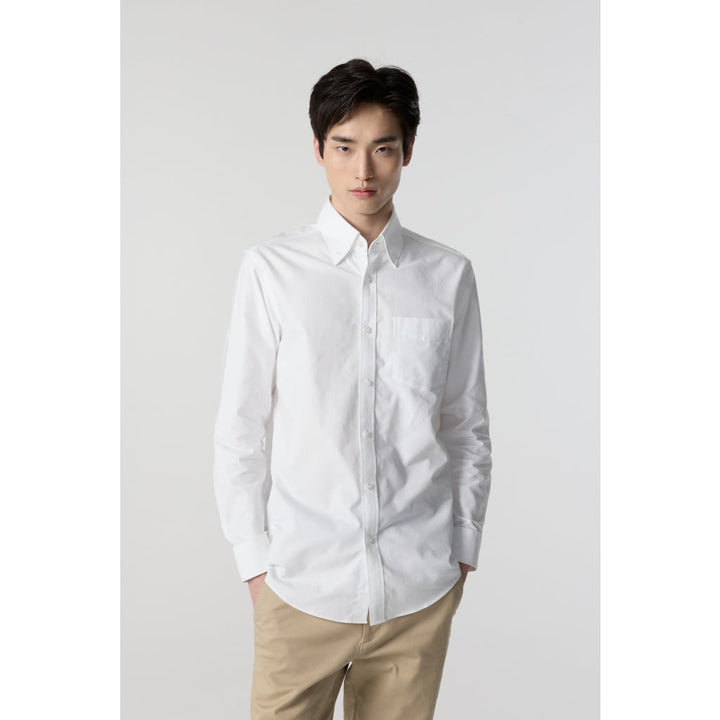 ARROW OXFOED Shirt  - เสื้อเชิ้ตแขนยาว Sport  ทรง Smart สีขาว MACM827-WH ICCSHOPPING