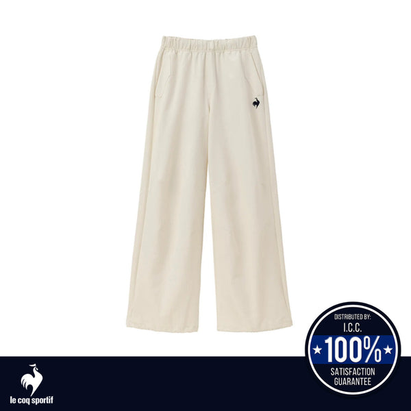 le coq sportif กางเกงขายาว LCS Plume Rib Cross Pants ผู้หญิง สีขาว (กีฬา,เทนนิส,sport,lecoq) ICCSHOPPING