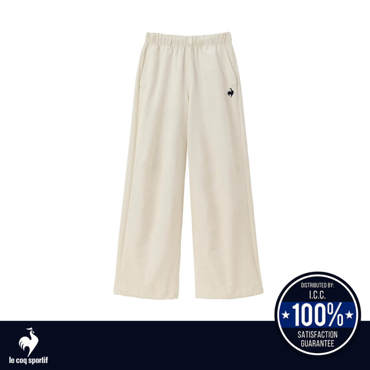 le coq sportif กางเกงขายาว LCS Plume Rib Cross Pants ผู้หญิง สีขาว (กีฬา,เทนนิส,sport,lecoq) ICCSHOPPING
