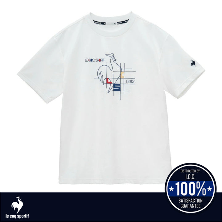 le coq sportif เสื้อยืดแขนสั้น Helanka Sunscreen NIR (ลำลอง, ออกกำลังกาย, กันแดด, แห้งเร็ว, T-shirt) ICCSHOPPING