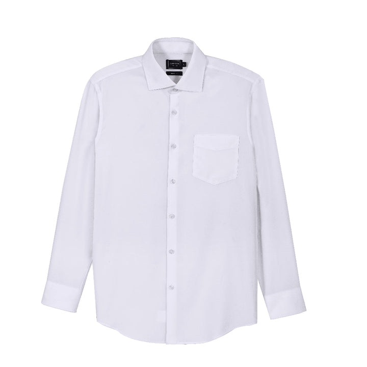 ARROW Microtech Shirt  ยับยาก ระบายอากาศดี ดีไซต์กระดุมพิเศษ  - เสื้อเชิ้ตแขนยาว ทรง SMART สีขาว MACM821-WH ICCSHOPPING