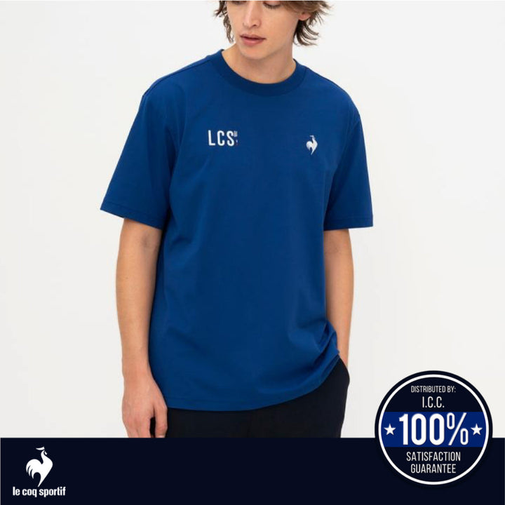 le coq sportif เสื้อยืดแขนสั้น Helanka Sunscreen NIR (ลำลอง, ออกกำลังกาย, กันแดด, แห้งเร็ว, T-shirt) ICCSHOPPING