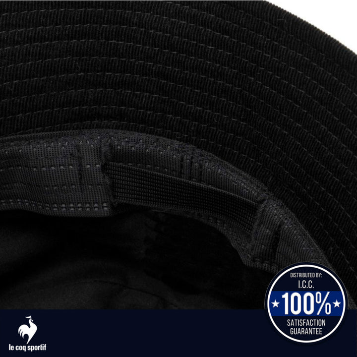 le coq sportif หมวกบัคเก็ต พับเก็บได้ สีดำ (แฟชั่น, กันแดด, bucket, lecoq, เลอค็อก, Hat) ICCSHOPPING