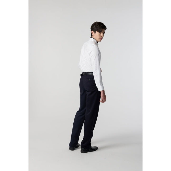 ARROW Wrinkle Free Shirt  - เสื้อเชิ้ตแขนยาว ปกต่อสีดำ  ทรง Smart สีขาว MACM826-WH ICCSHOPPING