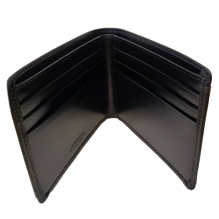 ARROW กระเป๋าสตางค์ผู้ชาย พับสั้น 6 การ์ด สีกรมท่า (หนังวัวแท้) รุ่น HOPPER (MYCW136W4BSNV6C) ICCSHOPPING