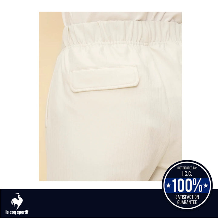 le coq sportif กางเกงขายาว LCS Plume Rib Cross Pants ผู้หญิง สีขาว (กีฬา,เทนนิส,sport,lecoq) ICCSHOPPING