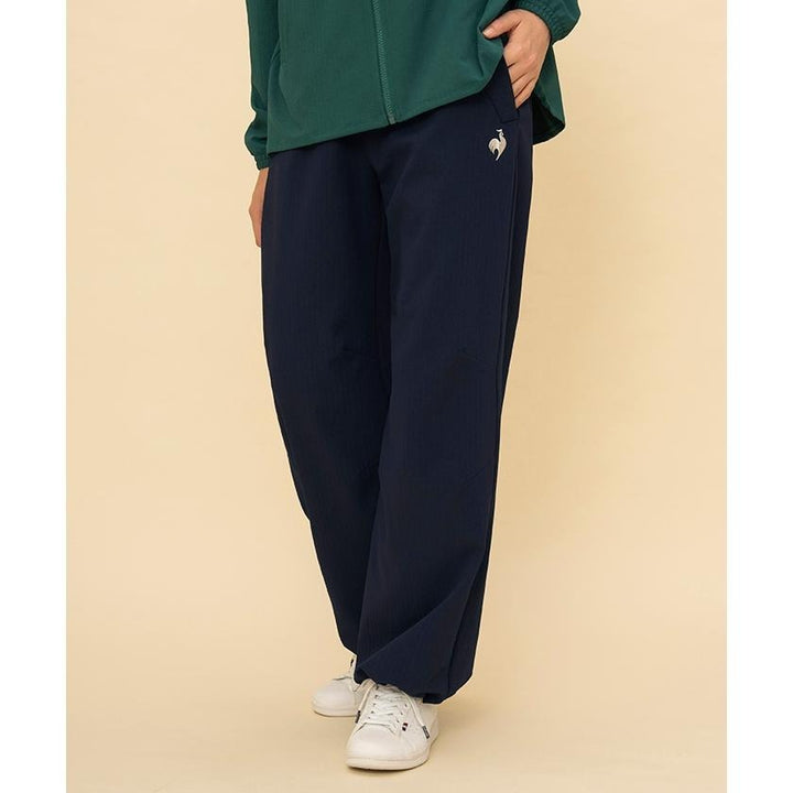 le coq sportif กางเกงขายาว LCS Plume Rib Cross Pants ผู้หญิง สีกรมท่า (กีฬา,เทนนิส,sport,lecoq) ICCSHOPPING