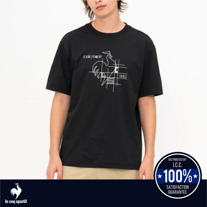le coq sportif เสื้อยืดแขนสั้น Helanka Sunscreen NIR (ลำลอง, ออกกำลังกาย, กันแดด, แห้งเร็ว, T-shirt) Le Coq Sportif