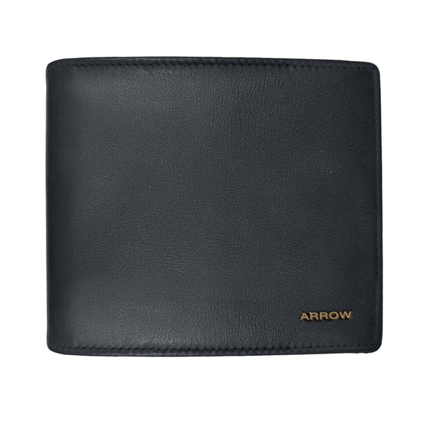 ARROW กระเป๋าสตางค์ผู้ชาย พับสั้น 8 การ์ด สีกรมท่า (หนังวัวแท้) รุ่น COLUM (MYCW138W4BSNV8C) ICCSHOPPING