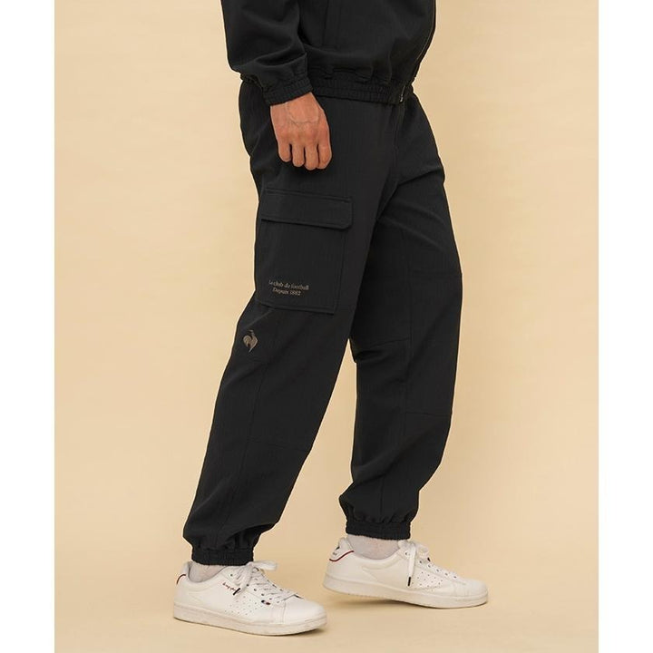 le coq sportif กางเกงขายาว ผู้ชาย สีดำ (กางเกง,ออกกำลังกาย,ลำลอง,Sport, Pants) ICCSHOPPING