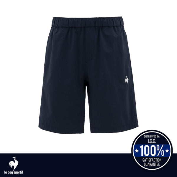 le coq sportif กางเกงขาสั้นผ้ายืด สีกรม (กางเกงขาสั้น,กางเกงกีฬา,กันแดด,UVCUT, SOLOTEXPREMIUM,lecoq) ICCSHOPPING