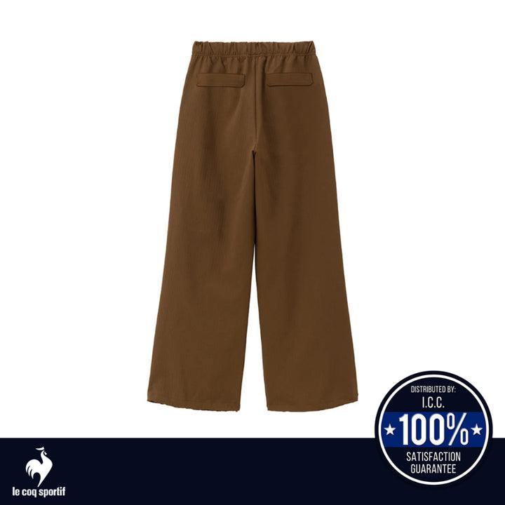 le coq sportif กางเกงขายาว LCS Plume Rib Cross Pants ผู้หญิง สีน้ำตาล (กีฬา,เทนนิส,sport, lecoq) ICCSHOPPING