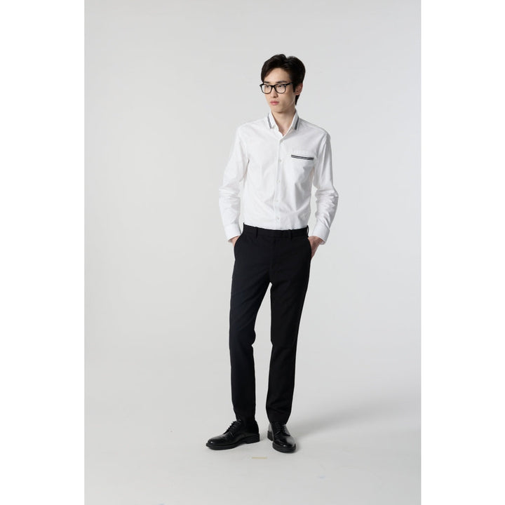ARROW OXFOED Shirt ผ้ายืด - เสื้อเชิ้ตแขนยาว  ทรง Smart สีขาว MACM822-WH ICCSHOPPING